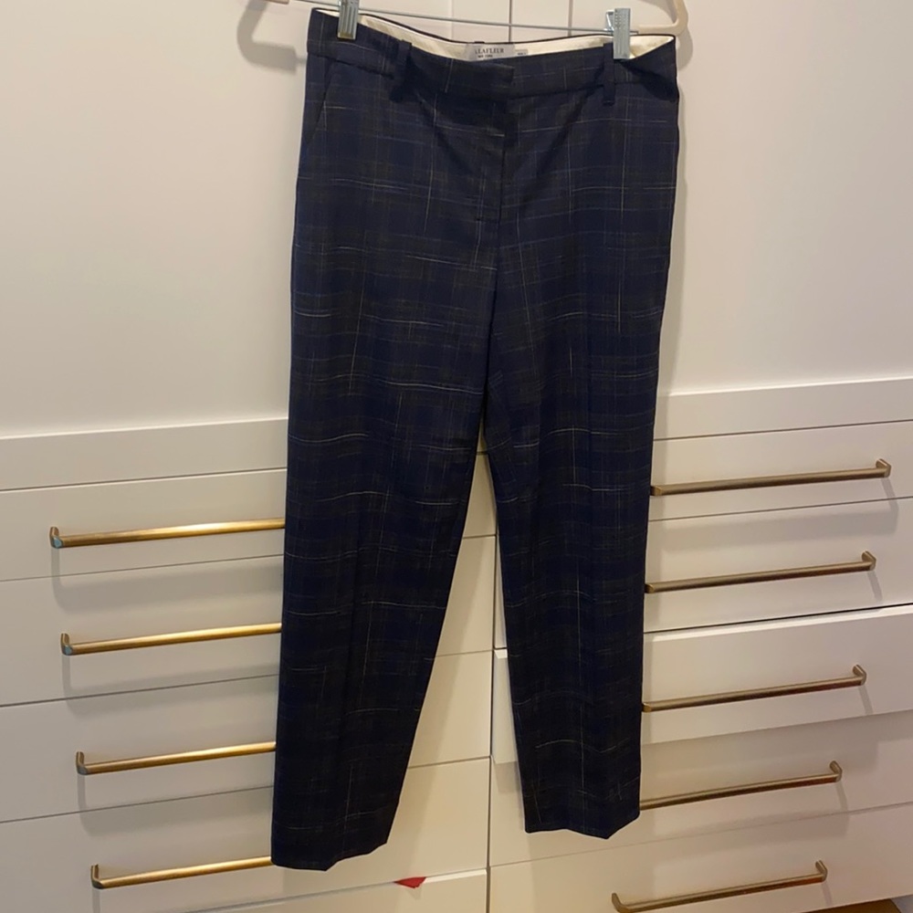 Wool plaid MM Lafleur ankle length pants